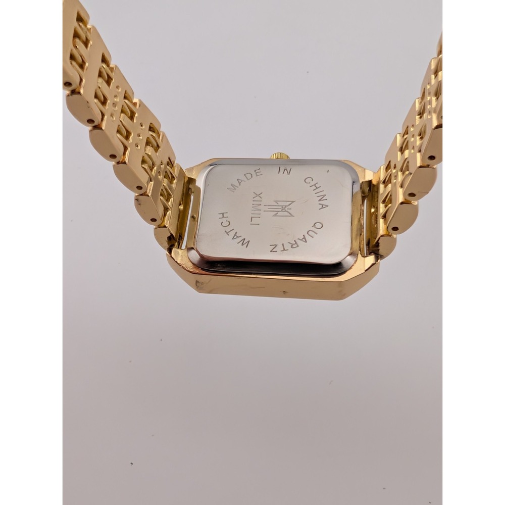 XIMILI Watch Women 23mm Gold Case 7.75" Band- New Battery - Picture 7 of 7